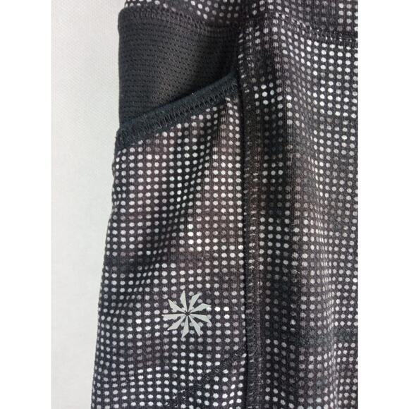 Athleta Leggings Women's Cropped Gray Black Camo Pattern Joggers Stretch Yoga S - Picture 3 of 8
